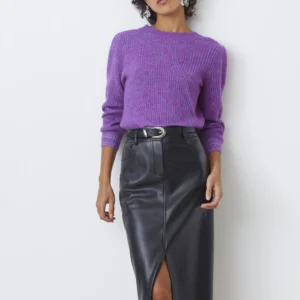 Gonna longuette in pelle Frida