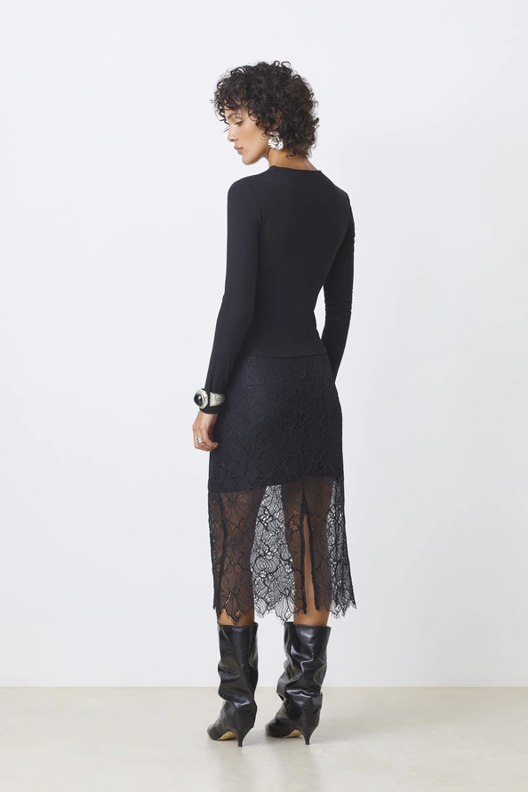 Maglia Mirko drappeggiata a maniche lunghe - immagine 2