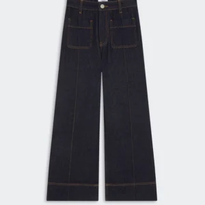 Jeans Rick a gamba larga con tasche frontali