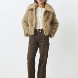 Cappotto Egon in pelliccia sintetica bicolore