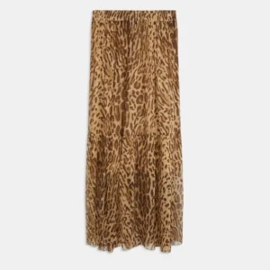 Gonna Fauve leopardata beige